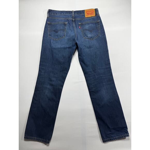 Levi's 511 Men's Slim Fit Straight Leg Blue Denim Jeans - Size 33x30 (33x29) - Picture 2 of 5